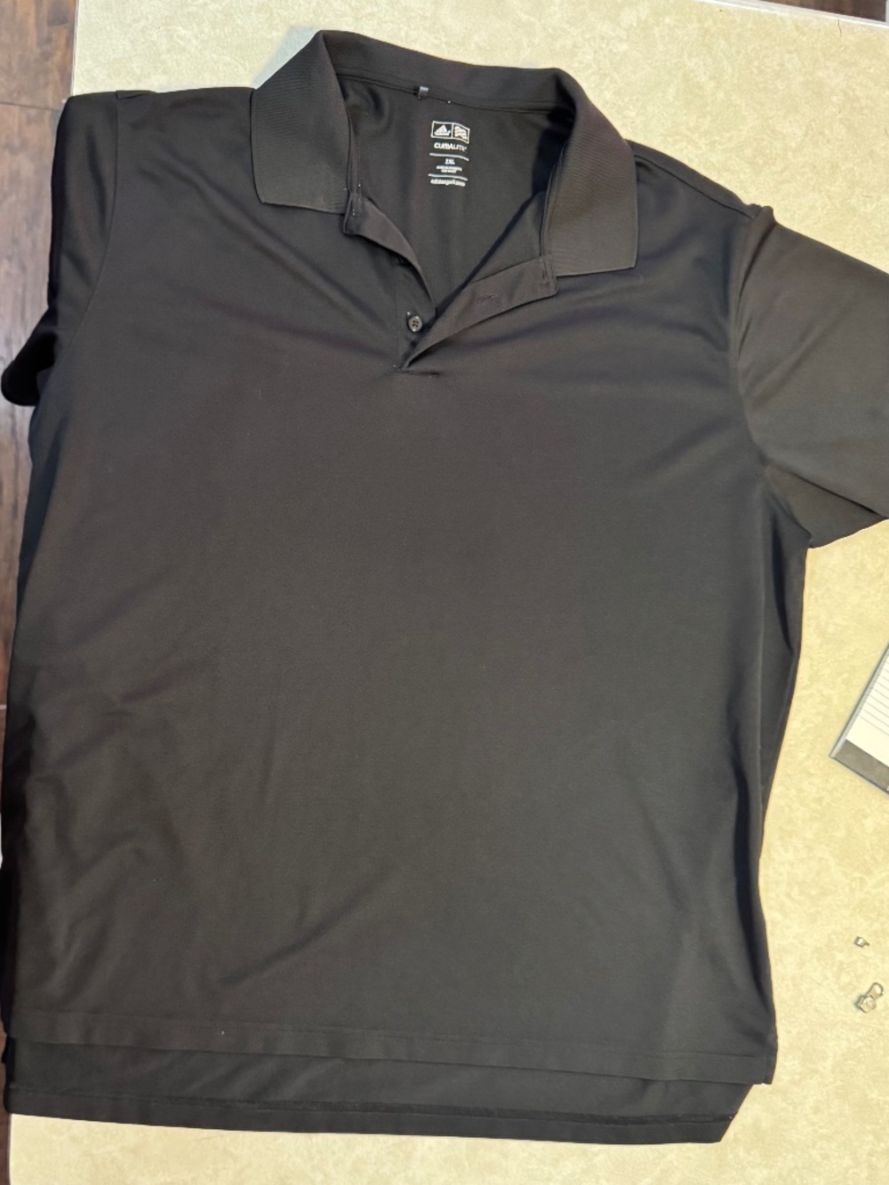 Men’s Black Adidas Polo